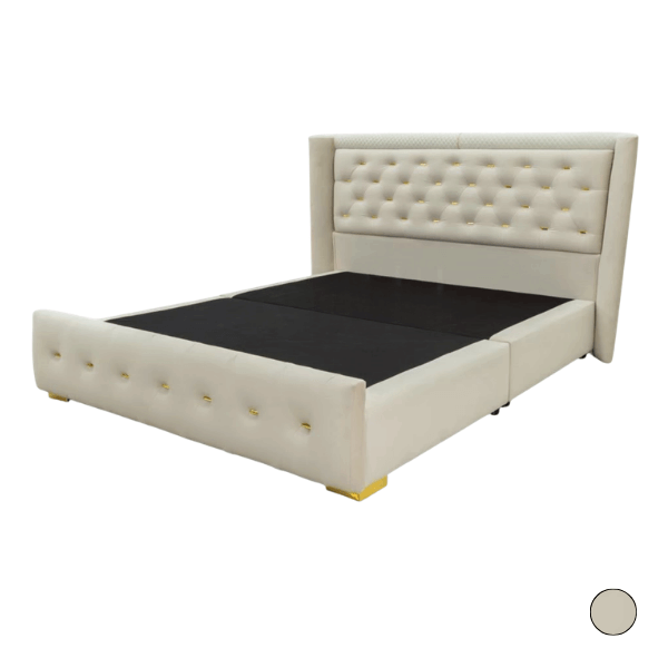 ฐานรองหัวเตียง 6 ฟุต WISDOM DESIGN FURNITURE รุ่น CARREN สีครีมขาว